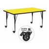 Rectangle Activity Table, Laminate, Yellow