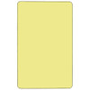 Rectangle Activity Table, Chrome, Laminate, Particleboard, Steel, Yellow  XU-A3072-REC-YEL-T-A-GG