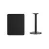 Rectangle Laminate Table Top, Laminate Top, Wood Grain  XU-BLKTB-2430-TR18-GG