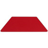 Trapezoid Activity Table, Chrome, Laminate, Particleboard, Steel, Red  XU-A3060-TRAP-RED-T-A-GG