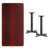 Rectangle Laminate Table, Laminate Top, Wood Grain  XU-MAHTB-3060-T2222-GG