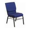 Flash Furniture Fabric Church Chair,Blue XU-CH-60096-NVY-DOT-BAS-GG