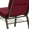 Flash Furniture Fabric Church Chair,Burgundy Patterned XU-CH-60096-BY-BAS-GG