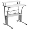 Computer Desk Clifton Desk,White, 23-1/2" D X 33-1/8" H, 27-7/8" W X Laminate, White