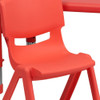 Rectangle Table Set, Plastic, Steel, Red  YU-YCX-0013-2-RECT-TBL-RED-R-GG