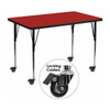 Rectangle Activity Table, Laminate, Red