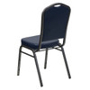 Hercules Banquet Chair, 17-1-4 in W 20-1-4" L 38" H, Vinyl Seat  FD-C01-SILVERVEIN-NY-VY-GG