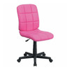 Vinyl Contemporary Chair, 16-3/4" to 21-3/4, Pink