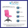 Vinyl Contemporary Chair, 16-3-4" to 21-3-4, Pink  GO-1691-1-PINK-GG
