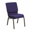 Hercules Church Chair, 19-1/4 in W 25" L 33-1/4" H, Fabric Seat