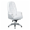 Executive Chair Fixed Arms, 21" to 23-1/4" Height, Foam, White