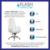 Executive Chair Fixed Arms, 21" to 23-1-4" Height, Foam, White  BT-90269H-WH-GG