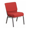 Hercules Church Chair, 21-1/4 in W 25" L 33" H, Fabric Seat