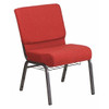 Hercules Church Chair, 21-1/4 in W 25" L 33" H, Fabric Seat