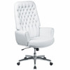 Flash Furniture White High Back Exec Chair BT-444-WH-GG Flash Furniture White High Back Exec Chair BT-444-WH-GG
