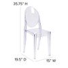 Flash Furniture Clear Stacking Side Chair FH-111-APC-CLR-GG