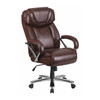 Hercules Office Chair, Brown Back, 27-1/2 in W 32" L 47" H, Padded