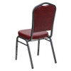 Hercules Banquet Chair, 17-1-4 in W 20-1-4" L 38" H, Vinyl Seat  FD-C01-SILVERVEIN-BURG-VY-GG