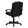 Metal Contemporary Chair, 18" to 22", Fixed Arms, Black  GO-937M-BK-LEA-GG