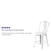 Flash Furniture Distressed White Metal Stool ET-3534-24-WH-GG