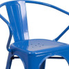 Contemporary Chair, Blue Back, 21-1-2 in W 19" L 27-3-4" H, Integrated  CH-31270-BL-GG