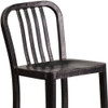 Flash Furniture 24" High Black-Gold Metal Counter Height Stool CH-61200-24-BQ-GG
