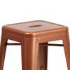 24" High Backless Copper Counter Height Stool  ET-BT3503-24-POC-GG
