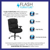 Hercules Office Chair, Black Back, 30 in W 34" L 48" H, Adjustable Padded  GO-2149-GG