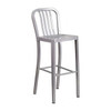 Flash Furniture 30" High Silver Metal Barstool with Slat Back CH-61200-30-SIL-GG