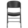 Flash Furniture Black Plastic Folding Chair,PK6 6-DAD-YCD-50-GG