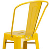 30" High Yellow Metal Indoor-Outdoor Barstool  CH-31320-30GB-YL-GG