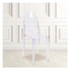 Flash Furniture Ghost Side Chair in Transparent Crystal,PK4 4-FH-111-APC-CLR-GG