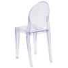 Flash Furniture Ghost Side Chair in Transparent Crystal,PK4 4-FH-111-APC-CLR-GG