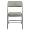 Flash Furniture Gray Vinyl Folding Chair,PK4 4-HA-MC309AV-GY-GG