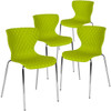 Flash Furniture Lowell Contemporary Design Citrus G,PK4 4-LF-7-07C-CGRN-GG