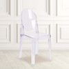 Ghost Chair with Oval Back in Transparent Crystal,PK4