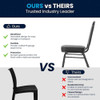 Flash Furniture Black Vinyl Banquet Chair,PK4 4-FD-BHF-1-GG