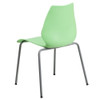 Flash Furniture Green Plastic Stack Chair,PK5 5-RUT-288-GREEN-GG
