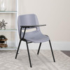 Flash Furniture Gray Ergonomic Shell Chair with Rig,PK5 5-RUT-EO1-GY-RTAB-GG