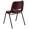 Flash Furniture Burgundy Plastic Stack Chair,PK5 5-RUT-EO1-BY-GG