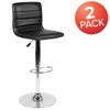 Flash Furniture Black Vinyl Barstool,PK2 2-CH-92023-1-BK-GG