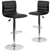 Flash Furniture Black Vinyl Barstool,PK2 2-CH-92023-1-BK-GG