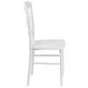 HERCULES Series White Resin Stacking Napoleon Chair,PK2  2-LE-L-MON-WH-GG