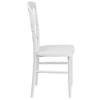 HERCULES Series White Resin Stacking Napoleon Chair,PK2  2-LE-L-MON-WH-GG
