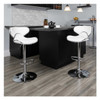 Flash Furniture White Vinyl Barstool,PK2 2-DS-815-WH-GG