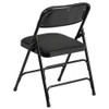 Flash Furniture Black Fabric Metal Chair,PK2 2-AW-MC309AF-BLK-GG