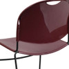 Flash Furniture Burgundy Plastic Sled Stack Chair RUT-188-BY-GG