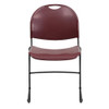 Flash Furniture Burgundy Plastic Sled Stack Chair RUT-188-BY-GG