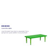 Rectangle Activity Table, Plastic, Steel, Green  YU-YCX-001-2-RECT-TBL-GREEN-GG