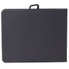 Flash Furniture Rectangle Folding Table, Plastic Top, Grey DAD-LF-183Z-DG-GG